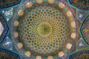 Свод купола мечети шейха Люфтуллы. Мир Саид Хадиян