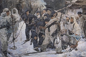 Иосиф Серебряный. Партизанский отряд (Лесгафтовцы). 1942. ГРМ