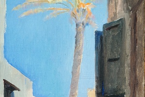 Я. Ционглинский. Марокко пейзаж с пальмой
