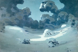 А. И. Куинджи. Пятна лунного света в лесу. Зима. 1898—1908