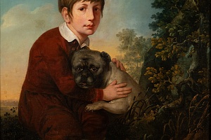 Яненко Феодосий Иванович. Мальчик с собакой. 1804 г.