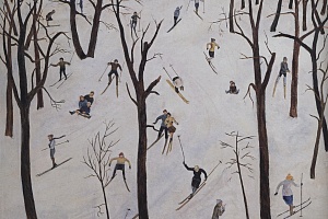 С. А. Лучишкин. Лыжники. 1926