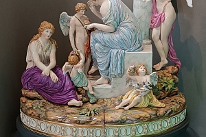 Многофигурная композиция “Урок любви”, Кристиан Готфрид Юхцер, Meissen, конец XVIII века. Фарфор. Галерея “Vалентина”
