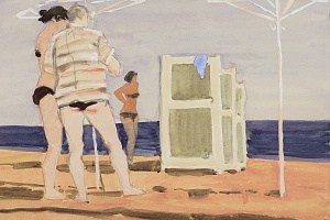 Борис Власов. На пляже. 1958