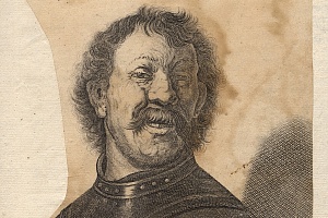 Чатрес. Рембрандт Х.  Погрудное изображение мужчины в шлеме