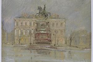 Бернштейн Станислав Соломонович (1937—2002). Исаакиевская площадь. Памятник Николаю I. 1998