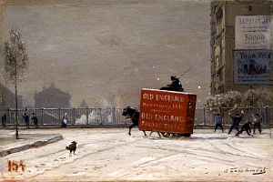Зима в Париже. Середина 1870-х