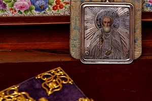 Миниатюрная икона Святого Сергия Радонежского