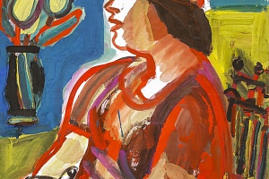 Светлана Фадеенко. Татьяна с тюльпанами. 2007