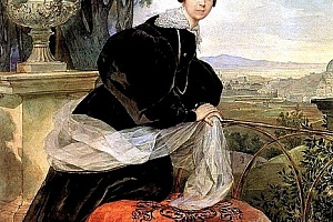 К. П. Брюллов. Портрет светлейшей княгини Е. П. Салтыковой на балконе. 1833—1835