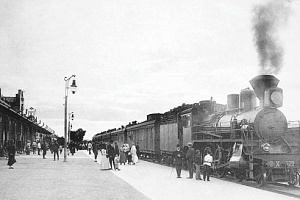 Поезд на станции Харбин