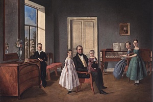 Н. х. Семейный портрет в интерьере. 1840-е. ГРМ