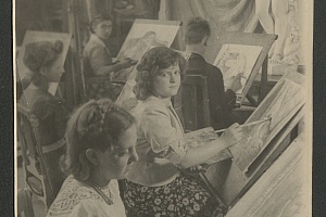Ленинградское художествнное училище. 1942