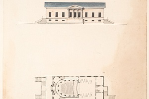 Фасад и план театра