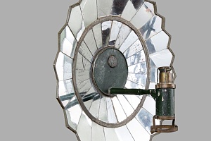 Лампа масляная навесная, с зеркальным отражателем, на 1 горелку. Россия. 1820-е