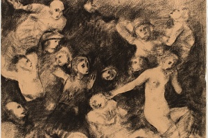 Многофигурная композиция. 1921. Из цикла “Воскрешение мертвых” (1921—1922)