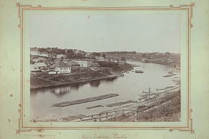 Альберт Герман. Панорама берега Волги. Ржев, 1880-е